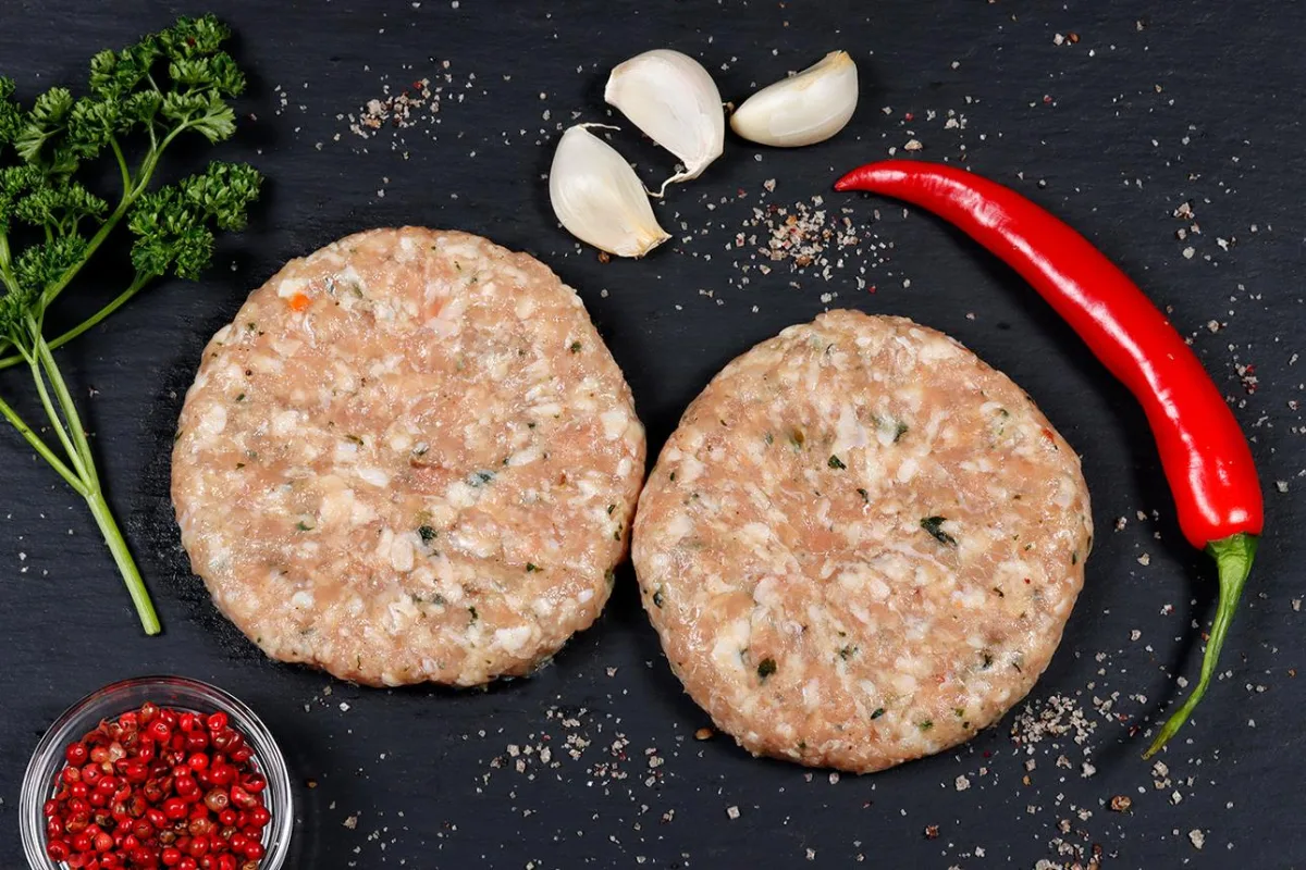 Burger de pollo sabor ajo y perejil