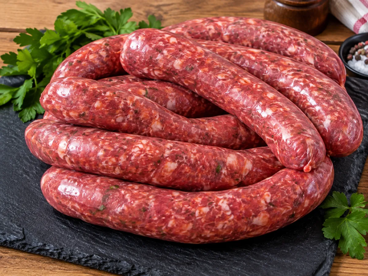 salchichas de ternera